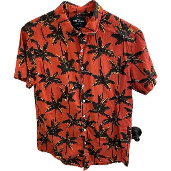 Rodd & Gunn Other - Rodd  And Gunn Dress Shirt Mens Medium Red Floral Sports Fit Hawaiian Button Up
